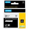 DYMO Nastro Rhino 18482 - 9 mm x 5,5 mt - poliestere - permanente - nero-bianco - Dymo (unità vendita 1 pz.)
