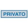 CARTELLI SEGNALATORI Targhetta adesiva - PRIVATO - 16,5 x 5 cm - Cartelli Segnalatori (unità vendita 10 pz.)
