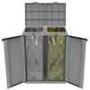 TERRY Contenitore EcoCab 2 per raccolta differenziata - 68x39x88,7 cm - 2 portasacco da 110 L ciascuno - grigio-nero - Terry (unità vendita 1 pz.)