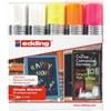 EDDING Marcatore a gesso liquido 4090 - punta scalpello - da 4 a 15mm - Edding - astuccio 5 pezzi (unità vendita 1 pz.)