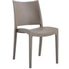 Verdelook Sedia Flat - 56,5 x 44 x 81 cm - PP - tortora - Verdelook (unità vendita 1 pz.)