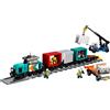 LEGO Treno merci portuale con gru e camion