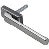 SIEGENIA Si Portal - Maniglie piatte pieghevoli per porte e finestre bifold (argento)