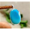 Eccezionale Sleeping Beauty Turchese Gemma 925 Argento Sterling Mano Ciondolo