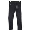 Diesel Belther 069AC Uomo Slim W28/L32 Nero Stretch Cotone Jeans Attillati