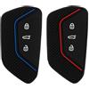 Oupdate Custodia Protettiva per VW Golf 8 7 5 Skoda Cupra Seat Leon MK 4 Tarraco Ateca, Custodia per Chiave Auto in TPU Cover con 3 Tasti per Skoda Octavia Enyaq Cupra Formentor Leon Enyaq iV 60 ID.4