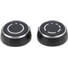 AS Axis Spindleon Manopola di controllo del volume per autoradio, 2 pezzi, 97064292901 97064293001, compatibile con Porsche 981/991 Boxster/Cayman