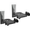 Drall Supporto altoparlanti parete Girevole Inclinabile Braccio muro Wall Mount casse altoparlante WLAN airplay Speaker Nero 2 pezzi Modello: BH5Bx2