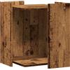 vidaXL Vaschetta per lettiere in legno vecchio 42x42x51 cm Materiale a base di legno