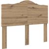 vidaXL Testiera Artisan in legno di quercia