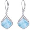 YAFEINI Orecchini in pietra di luna in argento Sterling con filigrana celtica irlandese, orecchini a goccia in pietra di luna, gioielli regalo per donne e ragazze, normal, Argento sterling, Nessuna pietra