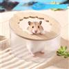 Zyiphor Sabbia per Criceti, Criceto Sabbia Bagno per Criceti, Bagno di Sabbia per Criceti con Cucchiai Toilette Trasparente per Criceti, Ratti e Piccoli Animali (14x9cm)