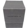 docsmagic.de Premium Magnetic Flip Box (80) Silver + Deck Divider - MTG PKM YGO - Porta Mazzo Argento