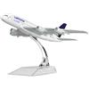 LESES Modello di aereo in pressofusione in scala 1:400 Lufthansa A380 modello di aeroplano per decorazione o età 14+ regalo