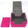 docsmagic.de Premium Magnetic Sideflip Box 100 Pink + Deck Divider - MTG - PKM - YGO - Porta Mazzo Rosa