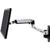 Ergotron - Braccio per monitor singolo LX, montaggio a parete VESA - per monitor fino a 34 pollice, 3,2-1,3kg - Alluminio lucido (45-243-026)