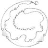 Engelsrufer Cavigliera Heart Moonlight da donna in argento | acciaio inox | ciondolo a forma di cuore con zirconi | 22 + 5 cm regolabile | elegante gioiello estivo
