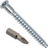 AERZETIX Set di 60 viti confirmat Ø5x50 mm testa svasata in Inserto PZ2