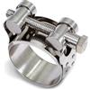 KINETOX 6 Pezzi Fascetta per Giunto con Bullone a T in Acciaio Inox 26-28mm Fascette per Tubi T Bolt Fascetta per Tubo di Scarico Heavy Duty Fascette per Tubi Anti-Corrosione Sgancio Rapido Adatta