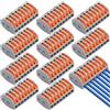 PENGCHE 10 Pezzi Connettori per Cavi con Leva 8 Poli, Morsetti Wago 8 Poli, 250V/32A Morsetti di Collegamento Elettrici per Connessioni Sicure