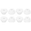 QUARKZMAN 8Pz Guarnizioni in Gomma 11/16 18mm Foro di Perforazione Bianco | Guarnizione per Cavi, Gomma di Silicone, 3/8 9mm Foro ID Tappo Foro, Automobilistico