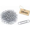 OTHERWISETRIVIAL 120 Graffette per Ufficio da 2,8cm -Clip Fermacarte - Colore Argento - Clip per Organizzazione documenti (50mm, 30 Pezzi) o (28mm, 120 pezzi) (28mm 120PEZZI)