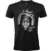 Merch Traffic T-Shirt The Notorious Big Maglietta Rapper B.I.G. Ufficiale Musica Hip Hop Nera Cotone Unisex Adulto Ragazzo (XXL)