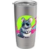 Cute Funny Chinchillin' Gifts Tee Shirts Retro Vintage Pet Chinchilla Lover Bicchiere termico in acciaio inox doppia parete