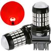 AGLINT 3157 3156 LED Lampadine 66SMD T25 P27/7W 3057 4157 per Auto Luci Posteriori Stop Posizione e Luci Antinebbia Rosse 2Pcs