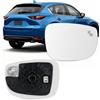 Kacepar Specchietto retrovisore esterno riscaldato Kacepar lato guida destro, specchietto retrovisore esterno riscaldato, specchietto retrovisore auto compatibile con Mazda CX-5 CX-9, destro