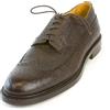 J. Lindeberg J.Lindeberg Uomo Scuro Cioccolato Punta Ala Fiore Pelle Scarpe Misura 8 Nuovo