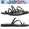 Crocs Sandalo Crocs Miami Toe Loop nero 209862-001 taglia unisex