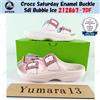 Crocs Fibbia smaltata Crocs Saturday Sdl Bubble Ice 212867-7DF taglia unisex