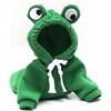 Maruomiki Vestiti invernali caldi per cani da frutta carino cappotto con cappuccio in pile per cani da compagnia giacca per Bulldog francese Chihuahua Ropa para Perro (verde, XS)
