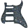 Dopro - Battipenna per chitarra Stratocaster HSS a 11 fori - 2 viti - Supporto per micro Humbucker per Fender Stratocaster American Abalone Pearl
