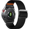 SumRioo QuickFit 26mm Cinturino per Garmin Fenix 8 8Pro/8 Solar 51 mm/7X Pro/7X/6X Pro/6X/5X Plus/5X/3/3HR, Nylon Elasticizzato Cinturino per Garmin Tactix 8 51 mm/Enduro 3/Epix 2 Pro, Nero