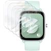 Rniidaaz 4 Pezzi Pellicola Protettiva TPU Full-Cover per Amazfit GTS 4 Mini - HD Trasparente, Anti-Graffio, Touch Sensibile, Compatibile Cinturini e Cover