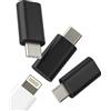 WASRUYI Adattatore ricarica per Lightning femmina a USB C maschio(3pack)per Apple cavo per iPhone 16 15 type c jack adattatori connettore per ipad spinotto caricabatterie compatibile per Samsung S24 adaptador