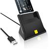 Bawanfa Lettore Smart Card Tessera Sanitaria - Lettore Schede Firma Digitale -Plug&Play- Supporto Carta Nazionale dei Servizi (CNS), Tessera Sanitaria (TSN), Firma Digitale e Altre, Supporto Windows 7/8/10/11