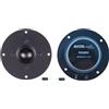 Generico KIT SET PER MASTER AUDIO RSQ802, 2 dome tweeter a cupola, 100 watt rms 200 watt max, da 10 cm 4, impedenza 8 ohm, bobina da 25 mm, ultra slim, per casa, neri, a coppia + condensatori omaggio