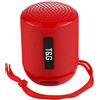 ELLENNE CASSA SPEAKER PORTATILE BLUETOOTH RICARICABILE 5W WATERPROOF ALTOPARLANTE FM TG129 (Rosso)