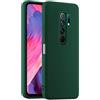 HULLIN Custodia per Telefono in Silicone Colorato, Adatta per Redmi 9 (6.53) - Verde scuro
