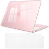 FINTIE Cover Compatibile con MacBook Neo 13 Pollici A3404 (A18 Pro Chip, 2026) - Ultra Sottile Trasparente Custodia Rigida Protettivo Guscio Rigido Case + Copritastiera, Rosa pastello