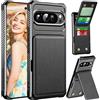 Fofvccv Cover per Google Pixel 9 Pro XL con Slot Carte - ZM Nero