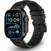 MRVOEBC Cinturino in silicone per Apple Watch Ultra 49/46/42mm (serie 3/2/1), cinturino di ricambio sportivo regolabile, compatibile con iWatch Series 10/9/8/7/6/5/4