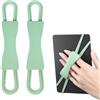 AURIVEE Supporto Cinturino da Polso per Kindle - Supporto a Mano Leggero e Sicuro per Leggere a Letto, Compatibile 6-8 - Confezione da 2, Verde