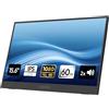 Logicom - Monitor Portatile, Schermo Portatile 15.6 1920×1080 FHD IPS per Laptop con Cavalletto, Secondo Schermo Ultrasottile per Laptop/PC/Mac/PS3/4/5/Xbox - Connettività USB C e HDM - Nomad Display