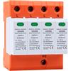 DEWIN Scaricatore di Sovratensione Tipo 1+2 (B+C),Dispositivo di Protezione Contro Le Sovratensioni Scaricatore di Sovratensione a Bassa,4P AC275V 20kA~50kA