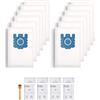 YTUGIL 12 Pacchetti per GN Sacchetti per Aspirapolvere Compatibile con Sacchetti Aspirapolvere Miele, sacchetti C2, Classic C1 Complete C2 C3, S2 S5 S8 con 4 Filtro di 9917730 10123210