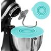 FARYODI Copertura per ciotola del mixer in silicone, compatibile con Kitchen-Aid 4,5 - 5 Quart, coperchio ermetico di qualità alimentare con piccola ciotola pieghevole (verde)